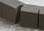 legatoria Cuscinetto distanziatore adesivo pretagliato 20x20x12mm NERO. In schiuma EPDM, densit 100kgxm3. Adesivo acrilico permanente su un solo lato. .