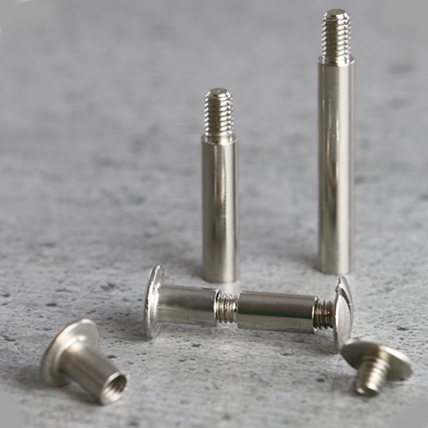 legatoria Prolunghe nichelate viti sepolte 50mm Lunghezza 50 mm, diametro esterno 5mm, filettatura maschio e femmina 4ma.
