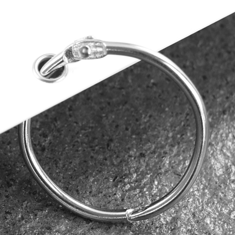 legatoria Anello apribile metallo NICHELATO 35mm NICHELATO. Diametro interno: 35mm, diametro esterno 40,10mm spessore filo: 2,80mm.