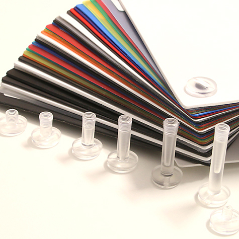 legatoria Vite sepolta rilegatura TRASPARENTE 3.5mm lunghezza mm 3,5, diametro testa 12mm, lunghezza mm , diametro tubetto 5mm, una testa fissa ed una mobile, LVI6103. Per lunghezza, si intende la distanza INTERNA tra le due teste, che corrisponde allo spessore del volume da rilegare.