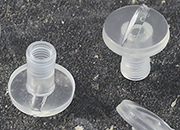 legatoria Vite sepolta rilegatura TRASPARENTE 10mm lunghezza mm 10, diametro testa 12mm, lunghezza mm , diametro tubetto 5mm, una testa fissa ed una mobile, LVI6103. Per lunghezza, si intende la distanza INTERNA tra le due teste, che corrisponde allo spessore del volume da rilegare.