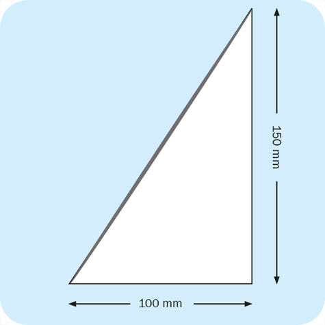 legatoria Tasca triangolare autoadesiva, 100x150mm Corner pocket. Busta triangolare adesiva in vinile trasparente (colla acrilica trasparente), lato lungo a destra, per inserire listini prezzi, offerte o altri fogli singoli in raccoglitori ad anelli, cataloghi, depliant, ecc.. .