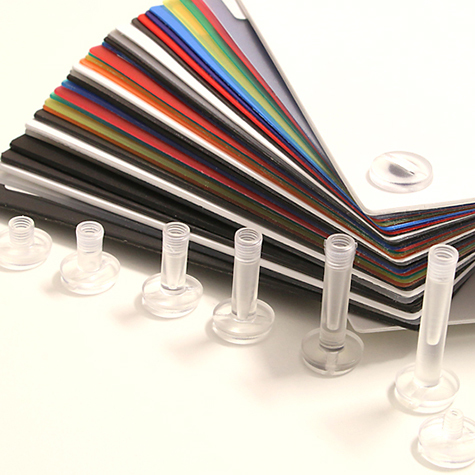 legatoria Vite sepolta rilegatura TRASPARENTE 15mm lunghezza mm 15, diametro testa 12mm, lunghezza mm , diametro tubetto 5mm, una testa fissa ed una mobile, LVI6103. Per lunghezza, si intende la distanza INTERNA tra le due teste, che corrisponde allo spessore del volume da rilegare.