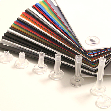 legatoria Vite sepolta rilegatura TRASPARENTE 25mm lunghezza mm 25, diametro testa 12mm, lunghezza mm , diametro tubetto 5mm, una testa fissa ed una mobile, LVI6103. Per lunghezza, si intende la distanza INTERNA tra le due teste, che corrisponde allo spessore del volume da rilegare.