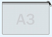 legatoria Busta A3, rinforzata con cursore LEG3707.