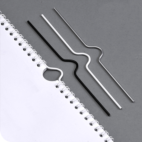 legatoria Appendino calendari, 300mm, NERO con mezzaluna NORMALE (alta 10mm), lunghezza 300mm, spessore 2mm.