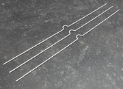 legatoria Appendino calendari, 350mm, BIANCO con mezzaluna NORMALE (alta 10mm), lunghezza 350mm, spessore 2mm LEG3734