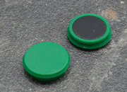 legatoria Calamita tonda VERDE, diametro 24mm LEG3774.