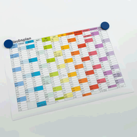 legatoria Calamita tonda BLU, diametro 24mm Calamita rettangolare con rivestimento in plastica, BLU. Spessore 7mm, dotato di due calamite in ferrite poste sulla superficie inferiore. Forza adesiva 300gr..