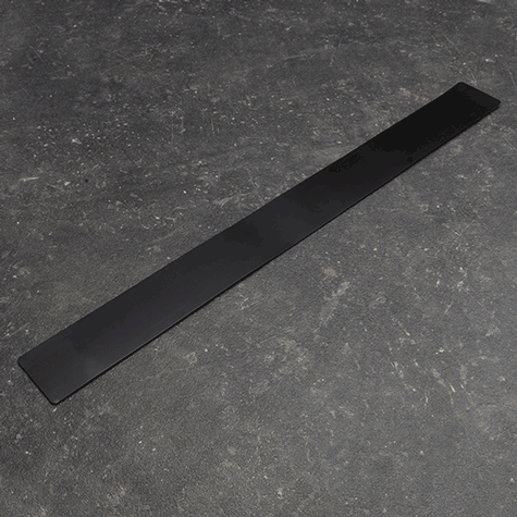 legatoria Nastro acciaio, altezza50mm, autoadesivoSchiumaPE, NERO Nastro in acciaio autoadesivo in schiuma di polietilene espanso NERO, dimensioni 50x500 mm. spessore materiale 0,45..