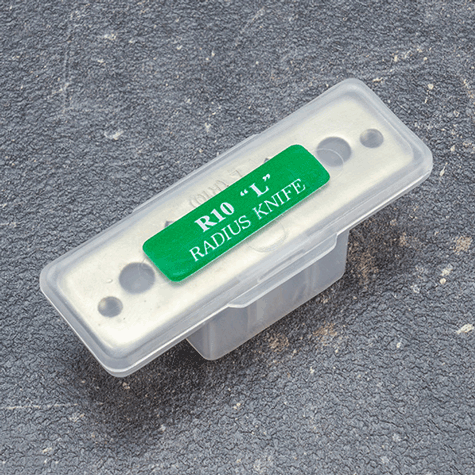 legatoria Fustella arrotondangoli raggio10mm Fustella per arrotonda angoli raggio 10mm, fustella fino a spessori di 10mm, r10.