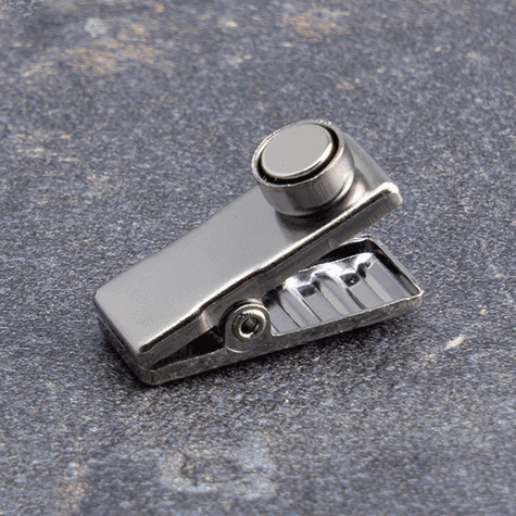 legatoria Molletta magnetica, 25x10mm NICHELATA. Dimensioni: 25x10mm, capacit: 10 fogli..