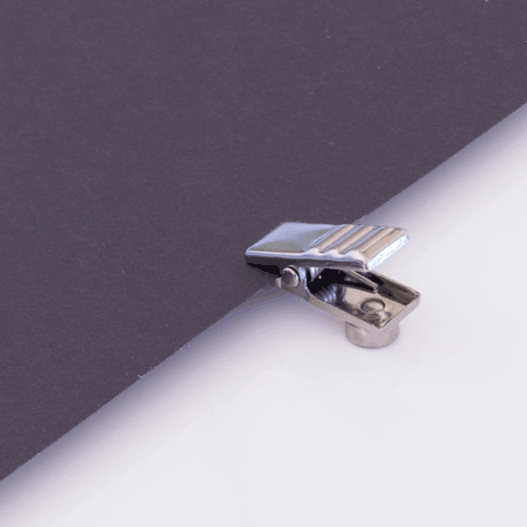 legatoria Molletta magnetica, 25x10mm NICHELATA. Dimensioni: 25x10mm, capacit: 10 fogli..