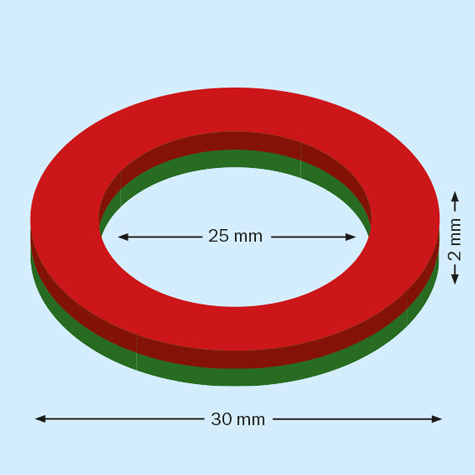 legatoria Segnagiorno magnetico calendario, diametro 30mm Diametro esterno 30 mm. Diametro interno 25 mm. Spessore 2 mm. Magnete al Neodimio, grado magnetico N40. Lega di boro, ferro e neodimio. (forza di attrazione: 3900g).