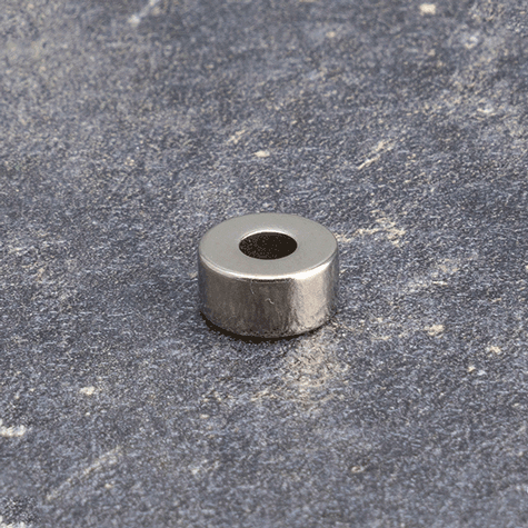 legatoria Rondella magnetica. diametro 10mm Diametro esterno 10 mm. Diametro interno 4 mm. Spessore 5 mm (forza di attrazione: 2500g).