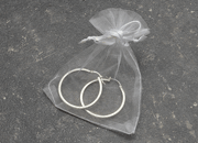 legatoria Sacchetti da regalo, organza, 90x120mm BIANCO, Sacchetto in organza, da regalo, 90x120mm, adatto per confezionare prodotti promozionali, bigiotteria, cosmetici, accessori..