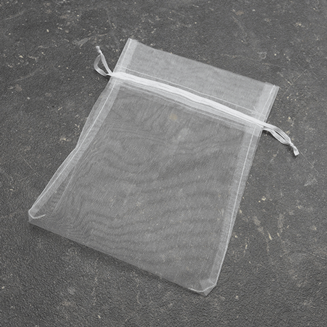 legatoria Sacchetti da regalo, organza, 150x200mm BIANCO, Sacchetto in organza, da regalo, 150x200mm, adatto per confezionare prodotti promozionali, bigiotteria, cosmetici, accessori..