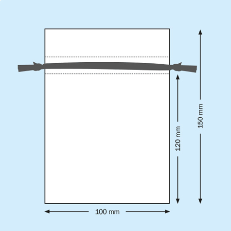 legatoria Sacchetti da regalo, organza, 100x150mm BIANCO, Sacchetto in organza, da regalo, 100x150mm, adatto per confezionare prodotti promozionali, bigiotteria, cosmetici, accessori..