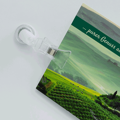 legatoria Molletta magnetica, con snodo sferico TRASPARENTE, con snodo sferico. Dimensioni: moresetto 40mm, piastra con magnete 20mm, altezza totale 70mm..