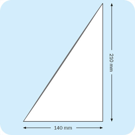 legatoria Tasca triangolare autoadesiva, 140x210mm Corner pocket. Busta triangolare adesiva in vinile trasparente (colla acrilica trasparente), lato lungo a destra, per inserire listini prezzi, offerte o altri fogli singoli in raccoglitori ad anelli, cataloghi, depliant, ecc.. .