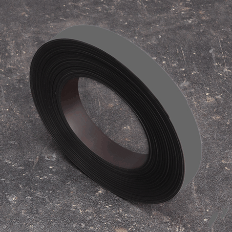 legatoria Nastro magnetico colorato 20mm GRIGIO. Spessore: 1mm, magnetizzazione isotropa ad alta efficienza.