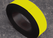 legatoria Nastro magnetico colorato 40mm GIALLO. Spessore: 1mm, magnetizzazione isotropa ad alta efficienza LEG3904