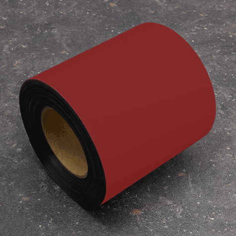 legatoria Nastro magnetico colorato 150mm ROSSO. Spessore: 1mm, magnetizzazione isotropa ad alta efficienza.