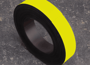 legatoria Nastro magnetico colorato 30mm GIALLO. Spessore: 1mm, magnetizzazione isotropa ad alta efficienza.