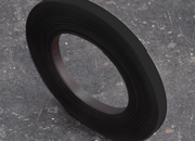 legatoria Nastro magnetico colorato 10mm NERO. Spessore: 1mm, magnetizzazione isotropa ad alta efficienza.