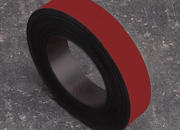 legatoria Nastro magnetico colorato 30mm ROSSO. Spessore: 1mm, magnetizzazione isotropa ad alta efficienza.