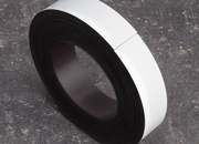 legatoria Nastro magnetico colorato 30mm BIANCO. Spessore: 1mm, magnetizzazione isotropa ad alta efficienza.