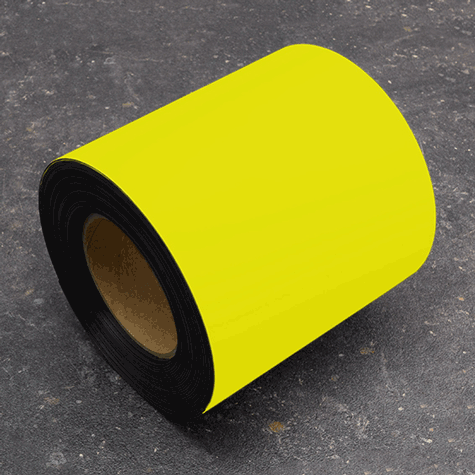 legatoria Nastro magnetico colorato 150mm GIALLO. Spessore: 1mm, magnetizzazione isotropa ad alta efficienza.