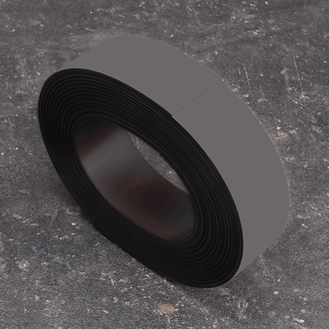 legatoria Nastro magnetico colorato 40mm GRIGIO. Spessore: 1mm, magnetizzazione isotropa ad alta efficienza.