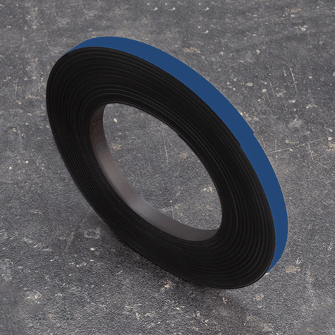 legatoria Nastro magnetico colorato 10mm BLU. Spessore: 1mm, magnetizzazione isotropa ad alta efficienza.