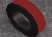 legatoria Nastro magnetico colorato 40mm ROSSO. Spessore: 1mm, magnetizzazione isotropa ad alta efficienza.