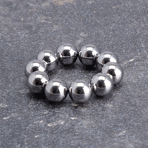 legatoria Calamita sferica, diametro 8mm, cromata Calamita sferica, diametro 8mm con rivestimento superficiale cromato(forza di attrazione: 850gr).