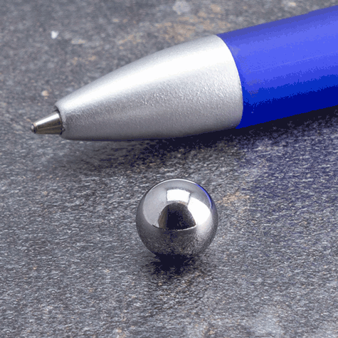 legatoria Calamita sferica, diametro 8mm, cromata Calamita sferica, diametro 8mm con rivestimento superficiale cromato(forza di attrazione: 850gr).