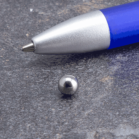 legatoria Calamita sferica, diametro 5mm, nichelata Calamita sferica, diametro 5mm con rivestimento superficiale nichelato (forza di attrazione: 300gr).