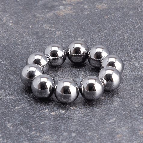 legatoria Calamita sferica, diametro 10mm, cromata Calamita sferica, diametro 10mm con rivestimento superficiale cromato(forza di attrazione: 1400gr).