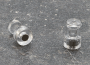 legatoria Bottoni magnetici diametro10mm. TRASPARENTI Altezza: 16mm. Calamita con grado magnetico N35 (forza di attrazione: 500g)  LEG3948