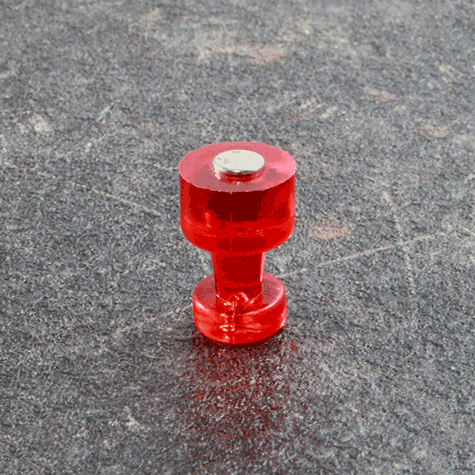 legatoria Bottoni magnetici diametro10mm. ROSSI ROSSI. Diametro: 10mm. Altezza: 16mm. Calamita con grado magnetico N35 (forza di attrazione: 500g) .