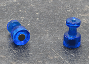 legatoria Bottoni magnetici diametro10mm. BLU BLU. Diametro: 10mm. Altezza: 16mm. Calamita con grado magnetico N35 (forza di attrazione: 500g) .