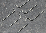 legatoria Appendino calendari, 100mm, ARGENTO con mezzaluna EXTRA GRANDE (alta 15mm), lunghezza 100mm, spessore 2mm LEG3962