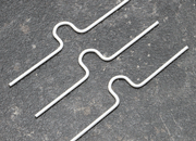 legatoria Appendino calendari, 100mm, BIANCO con mezzaluna EXTRA GRANDE (alta 15mm), lunghezza 100mm, spessore 2mm.