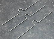 legatoria Appendino calendari, 150mm, ARGENTO con mezzaluna EXTRA GRANDE (alta 15mm), lunghezza 150mm, spessore 2mm LEG3965