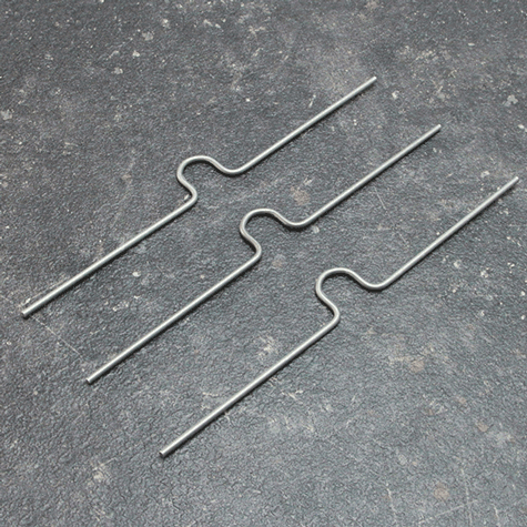 legatoria Appendino calendari, 150mm, ARGENTO con mezzaluna EXTRA GRANDE (alta 15mm), lunghezza 150mm, spessore 2mm.