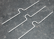 legatoria Appendino calendari, 150mm, BIANCO con mezzaluna EXTRA GRANDE (alta 15mm), lunghezza 150mm, spessore 2mm LEG3967