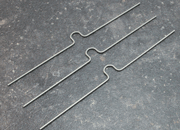 legatoria Appendino calendari, 200mm, ARGENTO con mezzaluna EXTRA GRANDE (alta 15mm), lunghezza 200mm, spessore 2mm LEG3968