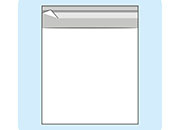 legatoria Sacchetto polipropilene orientato (OPP) 325x325mm TRASPARENTE, in polipropilene (OPP) da 30 micron, con patella da 30mm e banda autoadesiva di chiusura sul lato corto, adatta anche per mailing.