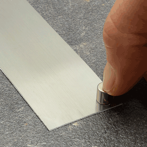 legatoria Nastro acciaioINOX autoadesivo, altezza10mm spessore  0,15mm.